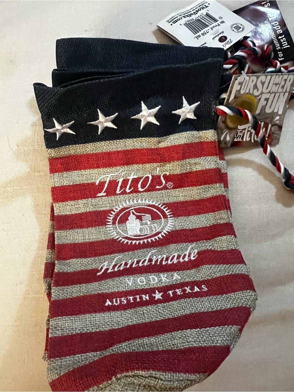 Tito's Handmade Vodka Patriotic Bottle Sleeves (5) - Red, White & Blue
